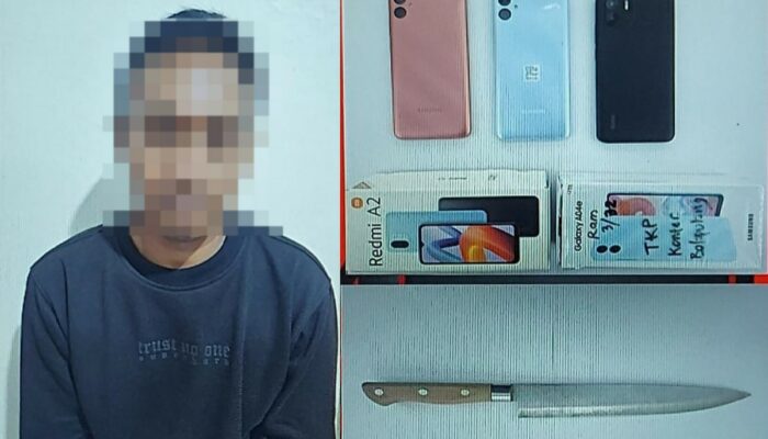 Sosok Pembobol Konter HP di Tegal Terungkap, Barang Bukti Disita!