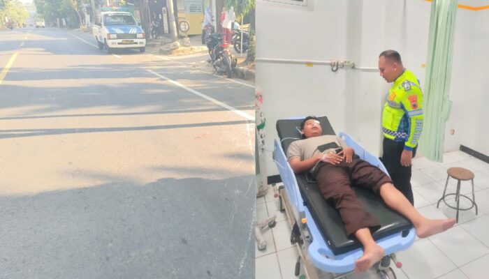 Kecelakaan Adu Banteng di Depan SD Tahunan Jepara, 2 Pemotor Luka Serius