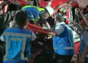 Kecelakaan Maut di Tol Solo-Ngawi, 6 Orang Tewas