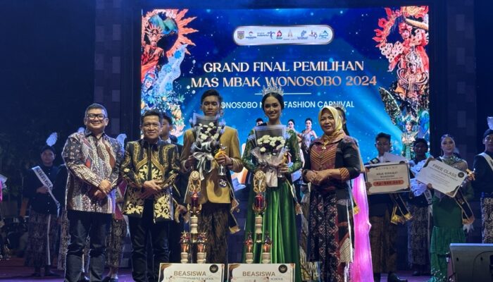 Jheswa Bagus dan Lintang Gaisha Dinobatkan Mas dan Mbak Wonosobo 2024