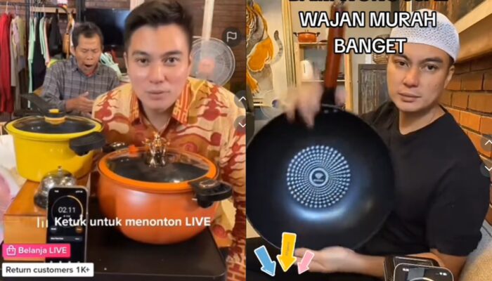 Raih Pendapatan Fantastis, Baim Wong Rela Jualan Panci Live TikTok Selama 4 Jam
