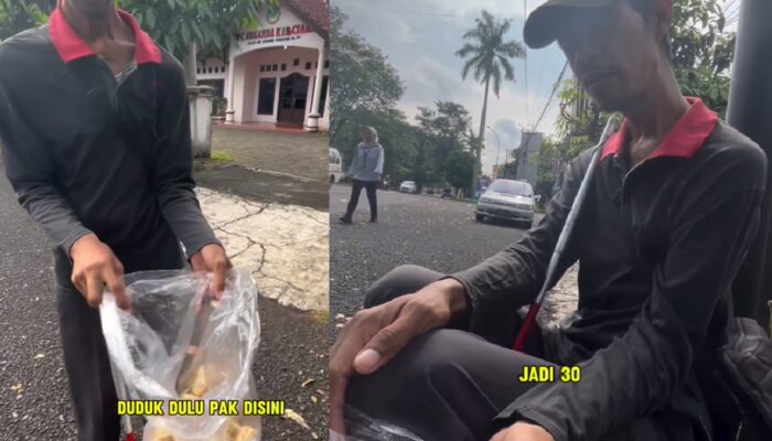 Kisah Inspiratif Pak Ipin: Semangat Penjual Kerupuk Tunanetra Hidupi 3 Anak