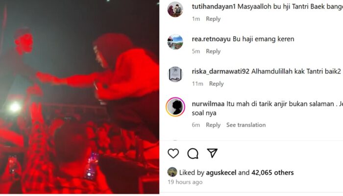 Penonton Terlalu Antusias, Tantri Kotak Jatuh dari Panggung Setinggi 2 Meter