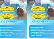 Uniknya Lomba Menangis Rayakan HUT ke-79 RI di Kepandean Expo 2024