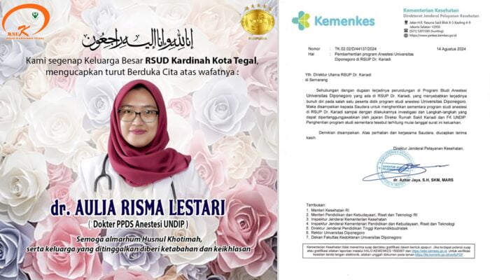 Viral Mahasiswi PPDS Anastesi Kedokteran Undip Tewas, Diduga Korban Perundungan