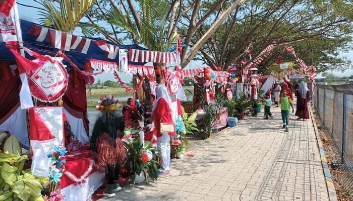 Perayaan HUT RI, Sayur Gelang Jadi Primadona di Bazar Langgenharjo Pati