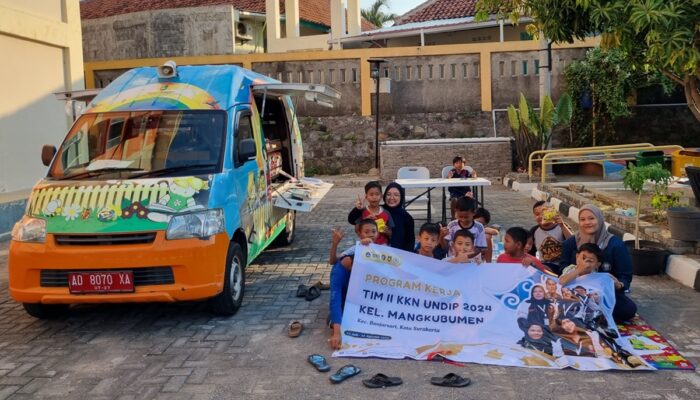 KKN Undip Bawa Perpustakaan Keliling ke Rusunawa Mangkubumen, Tanamkan Cinta Baca Sejak Dini