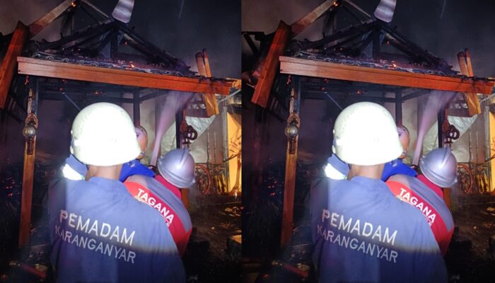 Korsleting Listrik Picu Kebakaran di Rumah Makan Klodran Indah Karanganyar
