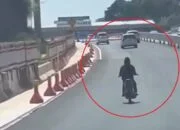 Salah Baca Peta, Pemotor Tersesat Masuk Tol Semarang-Solo