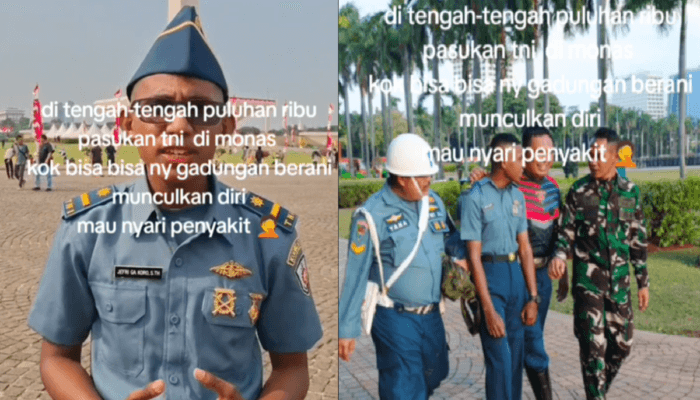 Viral Tentara Gadungan Nekat Masuk ke Latihan HUT ke-79 TNI di Monas