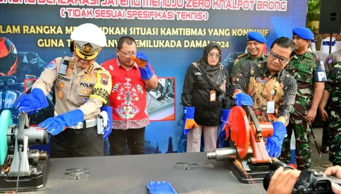 300.000 Knalpot Brong Disita, Polda Jateng Serukan Pilkada Aman dan Nyaman