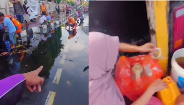 Detik-detik Minyak Goreng 30 Ton Tumpah, Dijarah Warga Pakai Botol dan Baskom