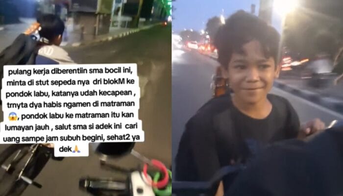 Kisah Haru Bocah Mengamen Sampai Subuh, Minta Tolong Pemotor Karena Kelelahan